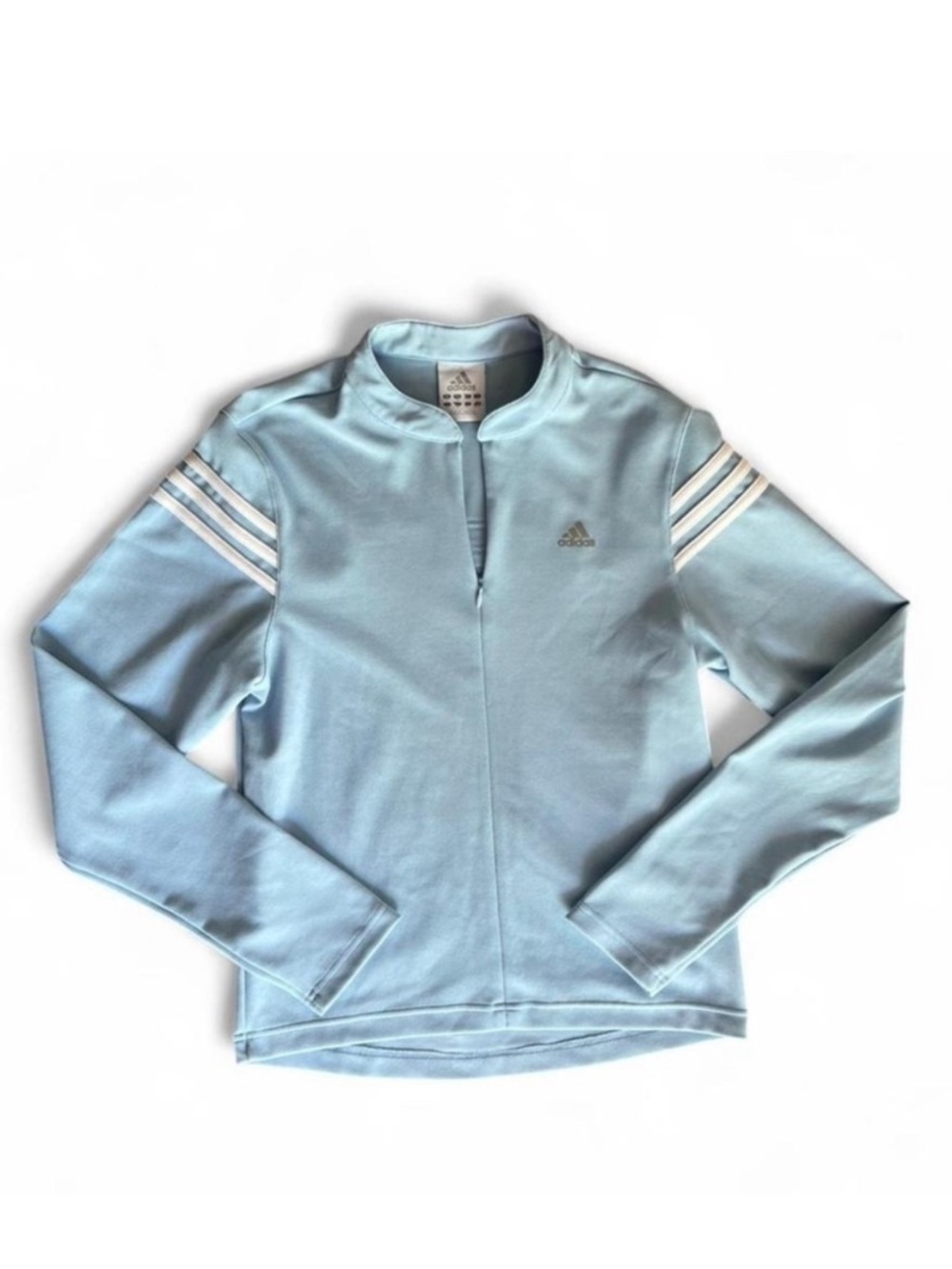 Baby blue Adidas long sleeve golf shirt women's medium